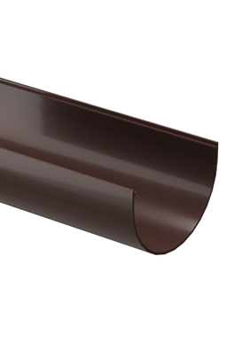 Желоб водосточный 2 м Standard Тёмно-коричневый, (RAL 8019)